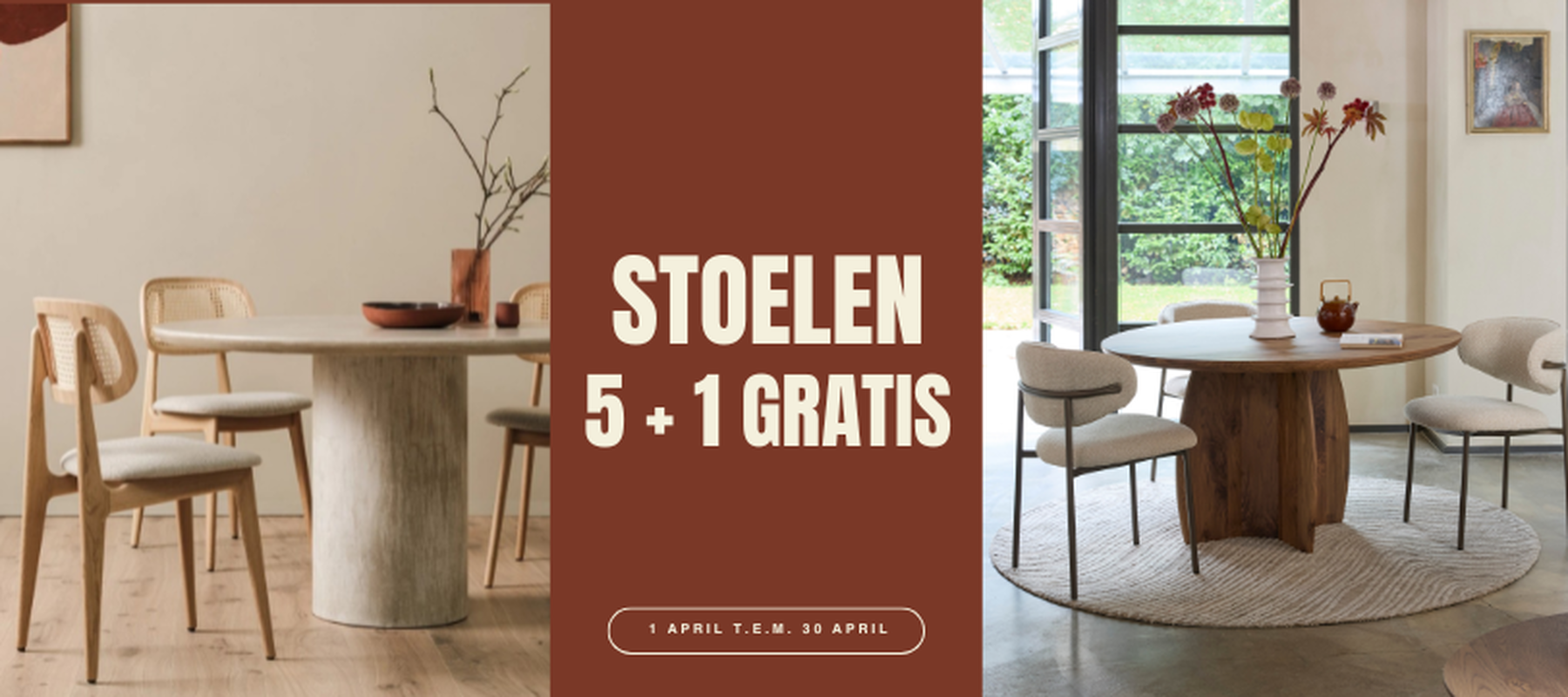 stoelen 5+1 gratis