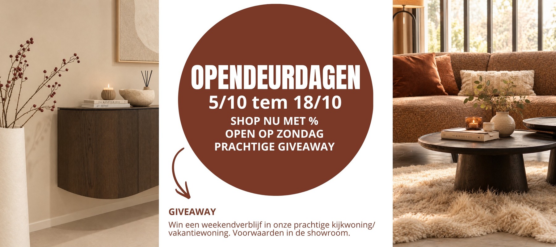 opendeurdagen, korting, open op zondag, giveaway